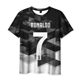 Мужская футболка 3D с принтом RONALDO JUVE SPORT в Тюмени, 100% полиэфир | прямой крой, круглый вырез горловины, длина до линии бедер | Тематика изображения на принте: cr7 | fc | клуб | криштиану роналду | роналдо | фк | ювентус