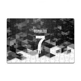 Пазл магнитный 126 элементов с принтом RONALDO JUVE SPORT в Тюмени, полимерный материал с магнитным слоем | 126 деталей, размер изделия —  180*270 мм | cr7 | fc | клуб | криштиану роналду | роналдо | фк | ювентус