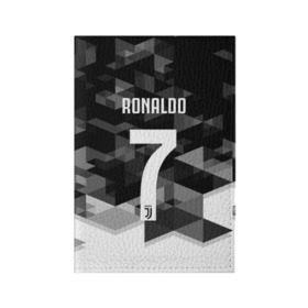 Обложка для паспорта матовая кожа с принтом RONALDO JUVE SPORT в Тюмени, натуральная матовая кожа | размер 19,3 х 13,7 см; прозрачные пластиковые крепления | Тематика изображения на принте: cr7 | fc | клуб | криштиану роналду | роналдо | фк | ювентус