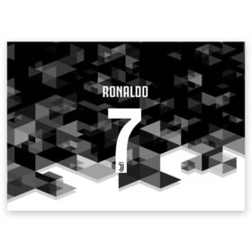 Поздравительная открытка RONALDO JUVE SPORT: в Тюмени, 100% бумага | плотность бумаги 280 г/м2, матовая, на обратной стороне линовка и место для марки
 | cr7 | fc | клуб | криштиану роналду | роналдо | фк | ювентус