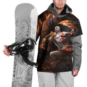 Накидка на куртку 3D с принтом God of War в Тюмени, 100% полиэстер |  | Тематика изображения на принте: 