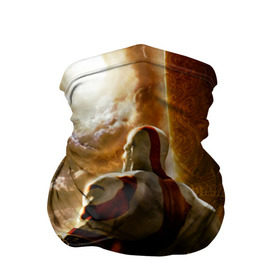 Бандана-труба 3D с принтом Генерал Кратос в Тюмени, 100% полиэстер, ткань с особыми свойствами — Activecool | плотность 150‒180 г/м2; хорошо тянется, но сохраняет форму | 
