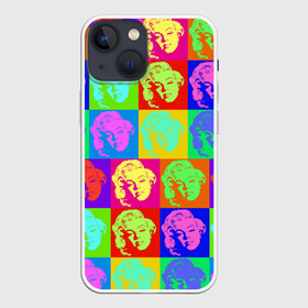 Чехол для iPhone 13 mini с принтом pop art Marilyn Monroe в Тюмени,  |  | Тематика изображения на принте: marilyn monroe | pop art | мэрилин монро | поп арт