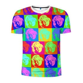 Мужская футболка 3D спортивная с принтом pop-art Marilyn Monroe в Тюмени, 100% полиэстер с улучшенными характеристиками | приталенный силуэт, круглая горловина, широкие плечи, сужается к линии бедра | marilyn monroe | pop art | мэрилин монро | поп арт