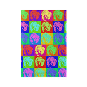 Обложка для паспорта матовая кожа с принтом pop-art Marilyn Monroe в Тюмени, натуральная матовая кожа | размер 19,3 х 13,7 см; прозрачные пластиковые крепления | Тематика изображения на принте: marilyn monroe | pop art | мэрилин монро | поп арт