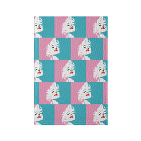 Обложка для паспорта матовая кожа с принтом Marilyn Monroe в Тюмени, натуральная матовая кожа | размер 19,3 х 13,7 см; прозрачные пластиковые крепления | Тематика изображения на принте: marilyn monroe | pop art | мэрилин монро | поп арт