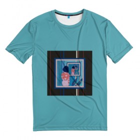 Мужская футболка 3D с принтом Рекурсия в Тюмени, 100% полиэфир | прямой крой, круглый вырез горловины, длина до линии бедер |   оптическая иллюзия | искусство | картина