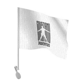 Флаг для автомобиля с принтом RONALDO JUVE SPORT в Тюмени, 100% полиэстер | Размер: 30*21 см | club | cr7 | fc | football | ronaldo | sport | криштиану роналду | роналдо | спорт | фк | форма | футбольный клуб | ювентус