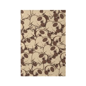 Обложка для паспорта матовая кожа с принтом мопс в Тюмени, натуральная матовая кожа | размер 19,3 х 13,7 см; прозрачные пластиковые крепления | Тематика изображения на принте: pug | мопсик | собака