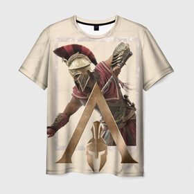 Мужская футболка 3D с принтом Odyssey в Тюмени, 100% полиэфир | прямой крой, круглый вырез горловины, длина до линии бедер | игры | спартанец