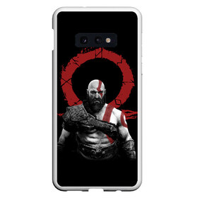 Чехол для Samsung S10E с принтом God of War 4 в Тюмени, Силикон | Область печати: задняя сторона чехла, без боковых панелей | atreus | god of war | god of war 4 | gow | kratos | ps4 | атрей | бог войны | гов | зы4 | кратос | левиафан | мальчик | мимир | мировой змей | пиратs | руны | эксклюзив