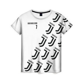 Женская футболка 3D с принтом Personal form Ronaldo в Тюмени, 100% полиэфир ( синтетическое хлопкоподобное полотно) | прямой крой, круглый вырез горловины, длина до линии бедер | 7 | cristiano | jeep | juventus | ronaldo | италия | криштиану | роналду | футбол | ювентус