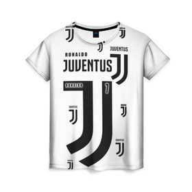 Женская футболка 3D с принтом Exclusive form Ronaldo в Тюмени, 100% полиэфир ( синтетическое хлопкоподобное полотно) | прямой крой, круглый вырез горловины, длина до линии бедер | 7 | cristiano | jeep | juventus | ronaldo | италия | криштиану | роналду | футбол | ювентус