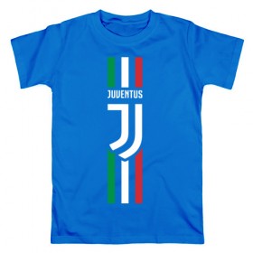Мужская футболка хлопок с принтом Juventus Italy в Тюмени, 100% хлопок | прямой крой, круглый вырез горловины, длина до линии бедер, слегка спущенное плечо. | cristiano | juve | италия | криштиану | роналдо | роналду | юве | ювентус