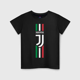 Детская футболка хлопок с принтом Juventus Italy в Тюмени, 100% хлопок | круглый вырез горловины, полуприлегающий силуэт, длина до линии бедер | cristiano | juve | италия | криштиану | роналдо | роналду | юве | ювентус