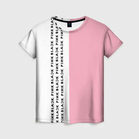 Женская футболка 3D с принтом BlackPink в Тюмени, 100% полиэфир ( синтетическое хлопкоподобное полотно) | прямой крой, круглый вырез горловины, длина до линии бедер | blackpink | ddu du ddu du | k pop | блекпинк | дду ду дду ду | дженни | джису | лисы | розэ