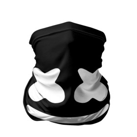 Бандана-труба 3D с принтом Marshmello black в Тюмени, 100% полиэстер, ткань с особыми свойствами — Activecool | плотность 150‒180 г/м2; хорошо тянется, но сохраняет форму | dj | dj marshmello | marshmello | клуб | клубная музыка | музыка