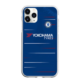 Чехол для iPhone 11 Pro матовый с принтом Chelsea home 18-19 в Тюмени, Силикон |  | apl | champions | chelsea | home | league | англия | домашняя | лига | челси | чемпионов