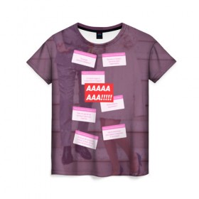Женская футболка 3D с принтом Инстаграм сторис девичник в Тюмени, 100% полиэфир ( синтетическое хлопкоподобное полотно) | прямой крой, круглый вырез горловины, длина до линии бедер | 