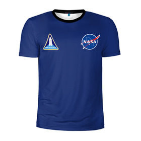 Мужская футболка 3D спортивная с принтом NASA в Тюмени, 100% полиэстер с улучшенными характеристиками | приталенный силуэт, круглая горловина, широкие плечи, сужается к линии бедра | shuttle | space | аполлон | галактика | джемини | космонав | космос | наса | скайлэб | сша | шаттл nasa