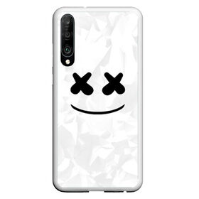 Чехол для Honor P30 с принтом MARSHMELLO в Тюмени, Силикон | Область печати: задняя сторона чехла, без боковых панелей | dj | marshmello | usa | америка | клубная музыка | маршмелло | музыка | музыкант