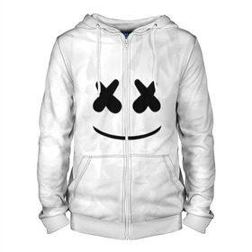 Мужская толстовка 3D на молнии с принтом MARSHMELLO в Тюмени, 100% полиэстер | длина до линии бедра, манжеты и пояс оформлены мягкой тканевой резинкой, двухслойный капюшон со шнурком для регулировки, спереди молния, по бокам два кармана | dj | marshmello | usa | америка | клубная музыка | маршмелло | музыка | музыкант