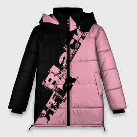 Женская зимняя куртка 3D с принтом BlackPink k-pop в Тюмени, верх — 100% полиэстер; подкладка — 100% полиэстер; утеплитель — 100% полиэстер | длина ниже бедра, силуэт Оверсайз. Есть воротник-стойка, отстегивающийся капюшон и ветрозащитная планка. 

Боковые карманы с листочкой на кнопках и внутренний карман на молнии | black  pink | blackpink | jennie | jisoo | k pop | lalisa | группа | к поп | корейская группа | розовый | черный