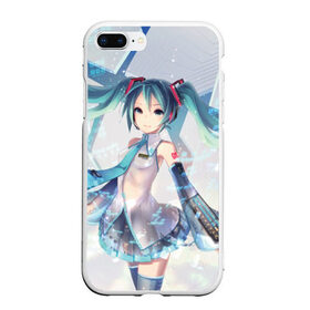 Чехол для iPhone 7Plus/8 Plus матовый с принтом Hatsune Miku в Тюмени, Силикон | Область печати: задняя сторона чехла, без боковых панелей | hatsune miku | аниме | вокалоид | девушки | манга | мульт | оружие | певица | сёдзё | сериал | хатсуне мику | япония