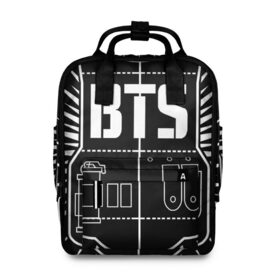 Женский рюкзак 3D с принтом BTS ARMY в Тюмени, 100% полиэстер | лямки с регулируемой длиной, сверху ручки, чтобы рюкзак нести как сумку. Основное отделение закрывается на молнию, как и внешний карман. Внутри два дополнительных кармана, один из которых закрывается на молнию. По бокам два дополнительных кармашка, куда поместится маленькая бутылочка
 | bts | j hope | jimin | jin | jungkook | k pop | rap monster | rapmon | suga | v | бтс | группа | корея