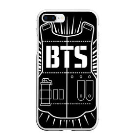 Чехол для iPhone 7Plus/8 Plus матовый с принтом BTS ARMY в Тюмени, Силикон | Область печати: задняя сторона чехла, без боковых панелей | bts | j hope | jimin | jin | jungkook | k pop | rap monster | rapmon | suga | v | бтс | группа | корея