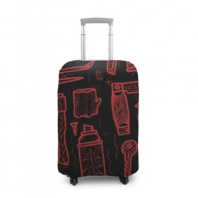 Чехол для чемодана 3D с принтом Инструменты в Тюмени, 86% полиэфир, 14% спандекс | двустороннее нанесение принта, прорези для ручек и колес | old school | taknado | urban | граффити | илюстратор | сибирь | стрит арт | тату
