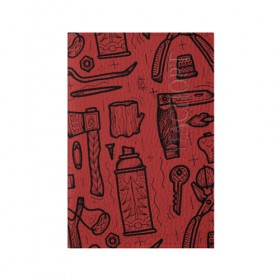 Обложка для паспорта матовая кожа с принтом Инструменты в Тюмени, натуральная матовая кожа | размер 19,3 х 13,7 см; прозрачные пластиковые крепления | Тематика изображения на принте: old school | taknado | urban | граффити | илюстратор | сибирь | стрит арт | тату