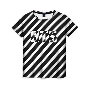 Женская футболка 3D с принтом BTS в Тюмени, 100% полиэфир ( синтетическое хлопкоподобное полотно) | прямой крой, круглый вырез горловины, длина до линии бедер | bts | bts army | j hope | jimin | jin | jungkook | k pop | rap monster | rapmon | suga | v | бтс | группа | корея