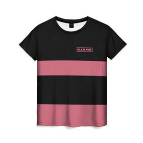 Женская футболка 3D с принтом BlackPink 96 JENNIE в Тюмени, 100% полиэфир ( синтетическое хлопкоподобное полотно) | прямой крой, круглый вырез горловины, длина до линии бедер | 96 jennie | black  pink | blackpink | jennie | jisoo | k pop | lalisa | группа | к поп | корейская группа | розовый | черный