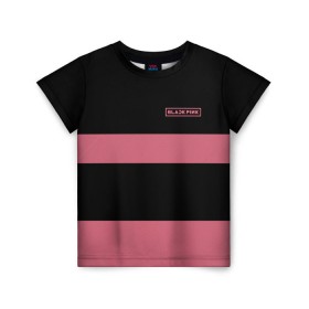 Детская футболка 3D с принтом BlackPink 96 JENNIE в Тюмени, 100% гипоаллергенный полиэфир | прямой крой, круглый вырез горловины, длина до линии бедер, чуть спущенное плечо, ткань немного тянется | 96 jennie | black  pink | blackpink | jennie | jisoo | k pop | lalisa | группа | к поп | корейская группа | розовый | черный