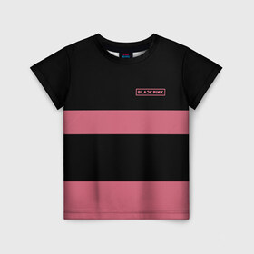 Детская футболка 3D с принтом BlackPink 97 ROSE в Тюмени, 100% гипоаллергенный полиэфир | прямой крой, круглый вырез горловины, длина до линии бедер, чуть спущенное плечо, ткань немного тянется | 97 rose | black  pink | blackpink | jennie | jisoo | k pop | lalisa | группа | к поп | корейская группа | розовый | черный