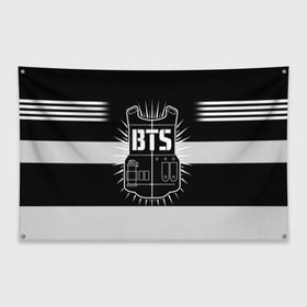 Флаг-баннер с принтом BTS ARMY 97 JUNG KOOK в Тюмени, 100% полиэстер | размер 67 х 109 см, плотность ткани — 95 г/м2; по краям флага есть четыре люверса для крепления | bts | bts army | j hope | jimin | jin | jungkook | k pop | rap monster | rapmon | suga | v | бтс | группа | корея