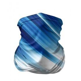 Бандана-труба 3D с принтом ABSTRACT BLUE в Тюмени, 100% полиэстер, ткань с особыми свойствами — Activecool | плотность 150‒180 г/м2; хорошо тянется, но сохраняет форму | abstract | blue | geometry | абстракция | геометрия | градиент | линии | синий