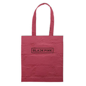 Сумка 3D повседневная с принтом BlackPink wall в Тюмени, 100% полиэстер | Плотность: 200 г/м2; Размер: 34×35 см; Высота лямок: 30 см | black  pink | blackpink | jennie | jisoo | k pop | lalisa | группа | к поп | корейская группа | розовый | черный