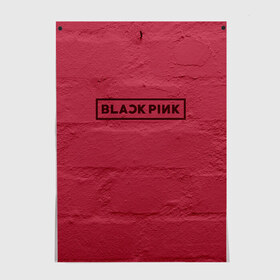 Постер с принтом BlackPink wall в Тюмени, 100% бумага
 | бумага, плотность 150 мг. Матовая, но за счет высокого коэффициента гладкости имеет небольшой блеск и дает на свету блики, но в отличии от глянцевой бумаги не покрыта лаком | black  pink | blackpink | jennie | jisoo | k pop | lalisa | группа | к поп | корейская группа | розовый | черный