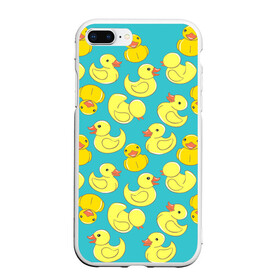 Чехол для iPhone 7Plus/8 Plus матовый с принтом Duck в Тюмени, Силикон | Область печати: задняя сторона чехла, без боковых панелей | duck | duckling | утенок | утка
