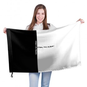 Флаг 3D с принтом System of a Down в Тюмени, 100% полиэстер | плотность ткани — 95 г/м2, размер — 67 х 109 см. Принт наносится с одной стороны | 