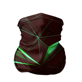 Бандана-труба 3D с принтом STRIPES GREEN 3D в Тюмени, 100% полиэстер, ткань с особыми свойствами — Activecool | плотность 150‒180 г/м2; хорошо тянется, но сохраняет форму | abstract | geometry | абстракция | геометрия | градиент | линии