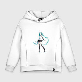 Детское худи Oversize хлопок с принтом Hatsune Miku в Тюмени, френч-терри — 70% хлопок, 30% полиэстер. Мягкий теплый начес внутри —100% хлопок | боковые карманы, эластичные манжеты и нижняя кромка, капюшон на магнитной кнопке | anime | aquamarin | aquamarine | everlasting | hatsune | j pop | miku | projectdiva | singer | summer | vocaloid | аквамарин | аниме | бесконечное | вокалоид | лето | мику | певица | хацуне | хацунэ