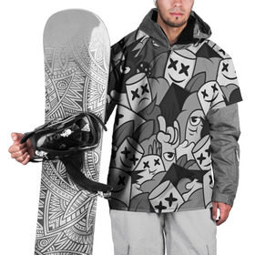 Накидка на куртку 3D с принтом Marshmello в Тюмени, 100% полиэстер |  | Тематика изображения на принте: 