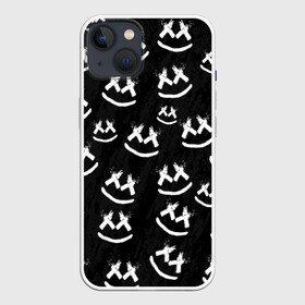 Чехол для iPhone 13 с принтом MARSHMELLO PATTERN в Тюмени,  |  | dj | marshmello | usa | америка | клубная музыка | маршмелло | музыка | музыкант