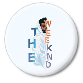 Значок с принтом The Weeknd в Тюмени,  металл | круглая форма, металлическая застежка в виде булавки | Тематика изображения на принте: the | weekend | weeknd | викенд | уикенд | уикнд