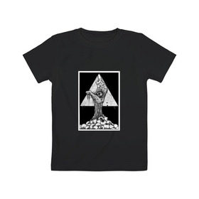 Детская футболка хлопок с принтом Всевидящее око в Тюмени, 100% хлопок | круглый вырез горловины, полуприлегающий силуэт, длина до линии бедер | eye | freemasonry | illuminati | secret | see | society | всевидящее | заговор | иллюминаты | ложа | масонская | масонство | общество | око | пирамида | просвещённые | тайное | теория