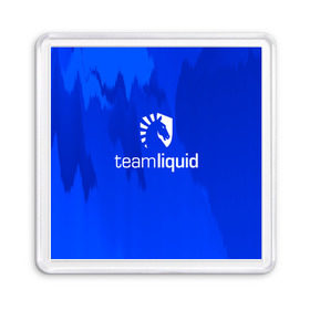 Магнит 55*55 с принтом TEAM LIQUID в Тюмени, Пластик | Размер: 65*65 мм; Размер печати: 55*55 мм | 