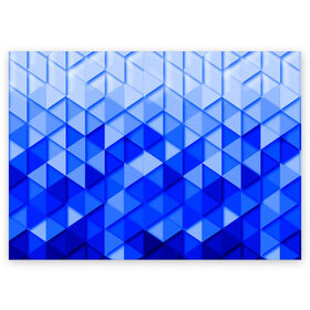 Поздравительная открытка с принтом Абстракция в Тюмени, 100% бумага | плотность бумаги 280 г/м2, матовая, на обратной стороне линовка и место для марки
 | abstraction | geometry | polygon | абстракция | геометрия | грань | краски | кубик | кубики | линии | мозаика | полигон | разноцветные | ребро | текстура | тени | узор
